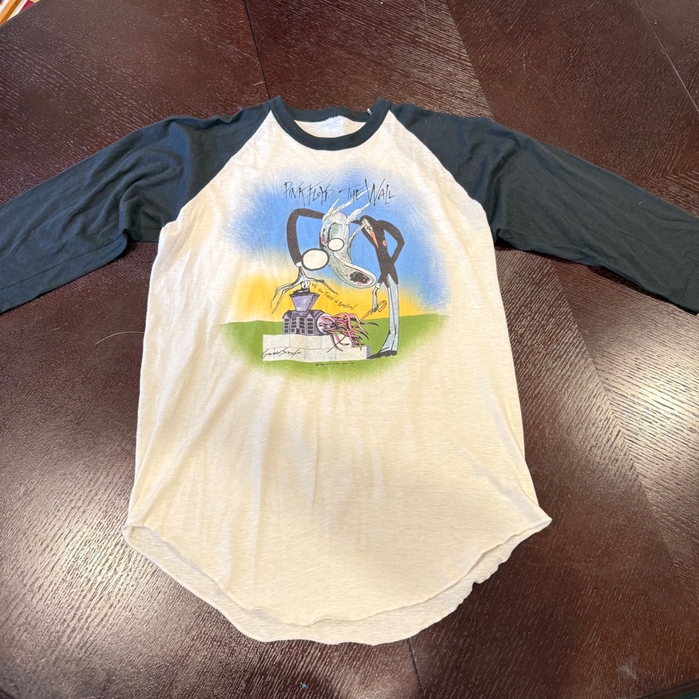 Vintage Pink Floyd The Wall Gerald Scarfe Baseball 3/4 Sleeves Single Stitch